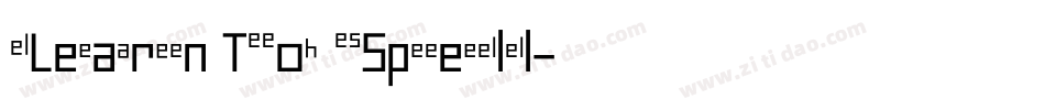 Learn To Spell字体转换